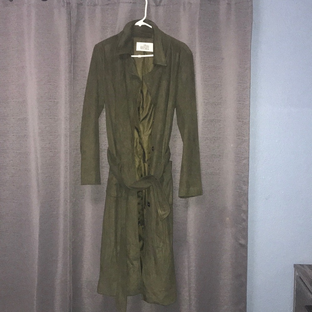 Long trench coat.
